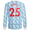 Camiseta de fútbol Manga Larga Manchester United Jadon Sancho 25 Segunda Equipación 2021/22 - Hombre